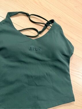 Azur Dark green / turquoise halter tank